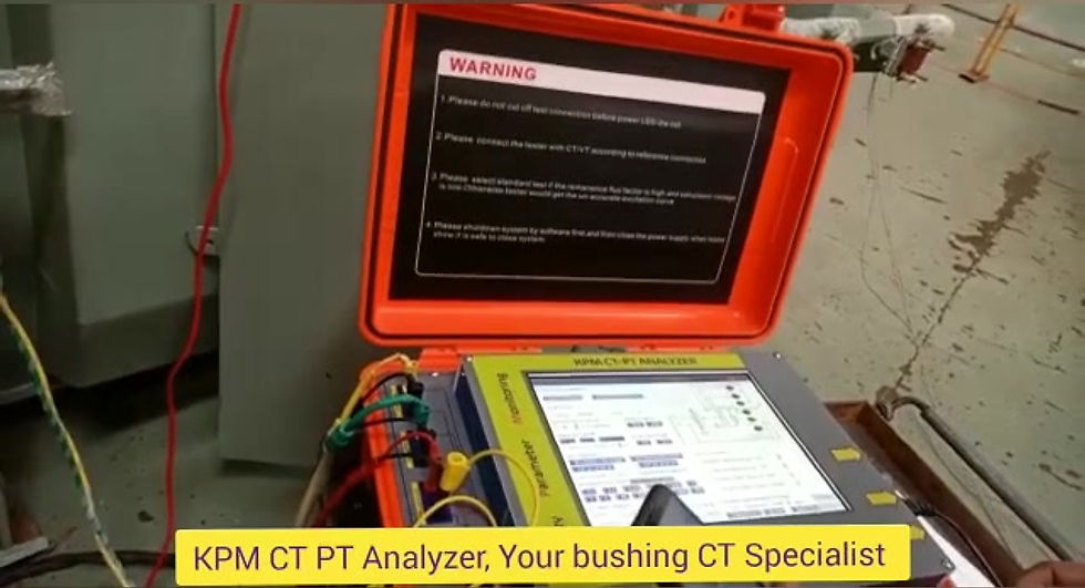 KPM Bushing CT Testing Video